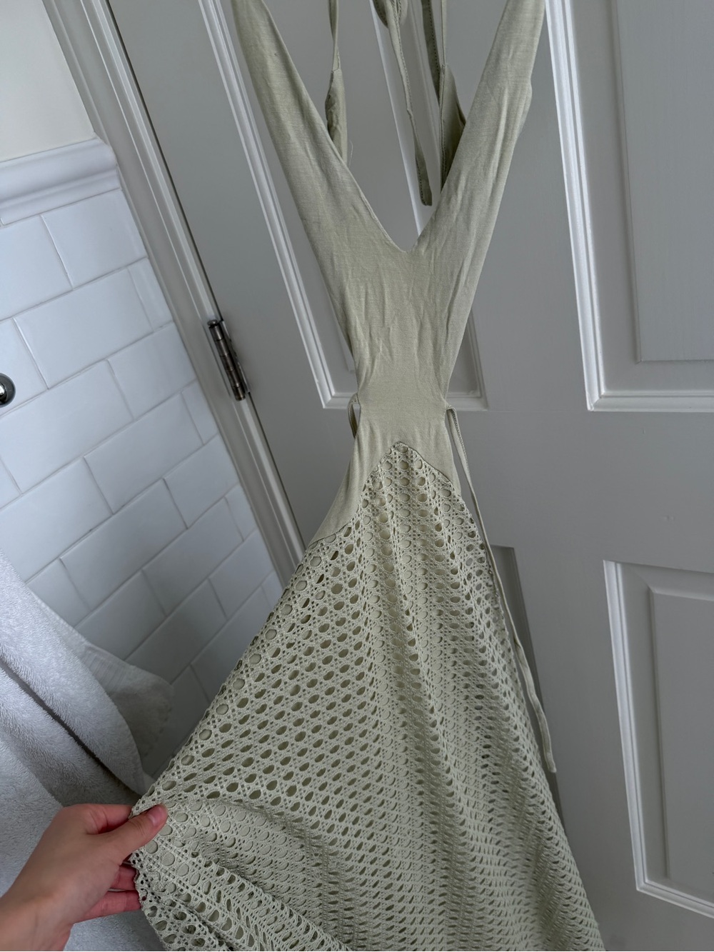 Peppermayo Sage Green Cutout Enchanted Melodies Maxi Dress 2 - Picture 7 of 8